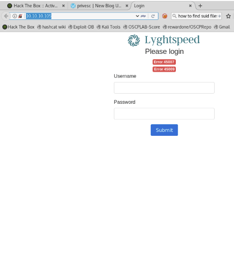 lygthspeed login page