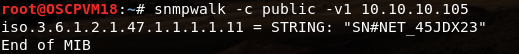 snmpwalk result