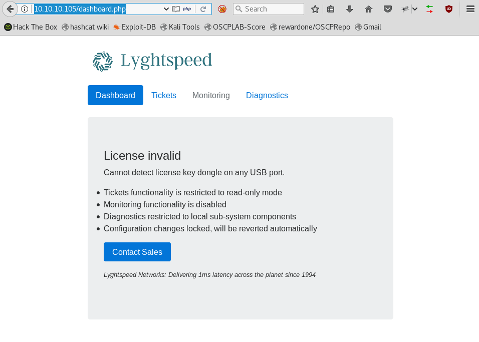 Lyghtspeed Dashboard